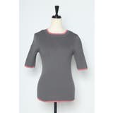 配色デザイン五分袖リブニット 77-003345 | BONJOUR SAGAN | 詳細画像19 