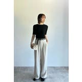 配色デザイン五分袖リブニット 77-003345 | BONJOUR SAGAN | 詳細画像21 