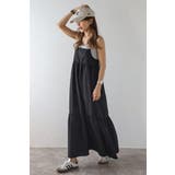 BLACK | シャドーストライプキャミワンピース 77-003444 | BONJOUR SAGAN