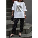 箔プリントビッグシルエットTシャツ 77-003694 | BONJOUR SAGAN | 詳細画像1 