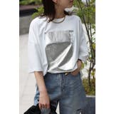 箔プリントビッグシルエットTシャツ 77-003694 | BONJOUR SAGAN | 詳細画像8 