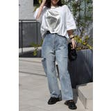 箔プリントビッグシルエットTシャツ 77-003694 | BONJOUR SAGAN | 詳細画像9 