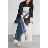 箔プリントビッグシルエットTシャツ 77-003694 | BONJOUR SAGAN | 詳細画像13 