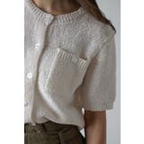 スクエアポケットブークレニット半袖カーディガン 77-003712 | BONJOUR SAGAN | 詳細画像12 