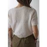 スクエアポケットブークレニット半袖カーディガン 77-003712 | BONJOUR SAGAN | 詳細画像14 