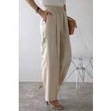 リネン混リラックスワイドパンツ 77-003714 | BONJOUR SAGAN | 詳細画像2 