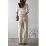 リネン混リラックスワイドパンツ 77-003714 | BONJOUR SAGAN | 詳細画像5 