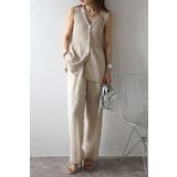 リネン混リラックスワイドパンツ 77-003714 | BONJOUR SAGAN | 詳細画像6 