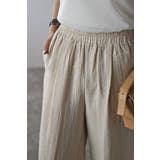 リネン混リラックスワイドパンツ 77-003714 | BONJOUR SAGAN | 詳細画像7 