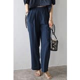 NAVY | リネン混リラックスワイドパンツ 77-003714 | BONJOUR SAGAN