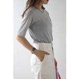 クルーネックラメTシャツ 77-003715 | BONJOUR SAGAN | 詳細画像3 