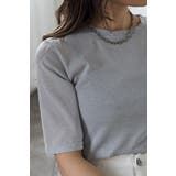 クルーネックラメTシャツ 77-003715 | BONJOUR SAGAN | 詳細画像10 