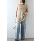 リボンヤーンニットベスト 77-003789 | BONJOUR SAGAN | 詳細画像1 