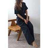 ウエスト切替Vネックオールインワン 77-003799 | BONJOUR SAGAN | 詳細画像3 