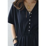 ウエスト切替Vネックオールインワン 77-003799 | BONJOUR SAGAN | 詳細画像9 