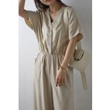 ウエスト切替Vネックオールインワン 77-003799 | BONJOUR SAGAN | 詳細画像15 