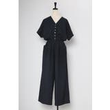 ウエスト切替Vネックオールインワン 77-003799 | BONJOUR SAGAN | 詳細画像37 