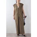 フロントタックVネックオールインワン 77-003813 | BONJOUR SAGAN | 詳細画像1 