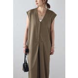 フロントタックVネックオールインワン 77-003813 | BONJOUR SAGAN | 詳細画像2 