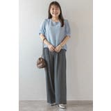 ボリューム半袖シアーブラウス 77-003815 | BONJOUR SAGAN | 詳細画像2 