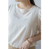 ボリューム半袖シアーブラウス 77-003815 | BONJOUR SAGAN | 詳細画像16 