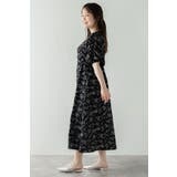 ウエストドロストリボン花柄ワンピース 77-003821 | BONJOUR SAGAN | 詳細画像2 