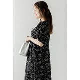 ウエストドロストリボン花柄ワンピース 77-003821 | BONJOUR SAGAN | 詳細画像3 