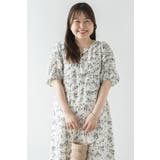 ウエストドロストリボン花柄ワンピース 77-003821 | BONJOUR SAGAN | 詳細画像10 