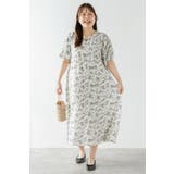 ウエストドロストリボン花柄ワンピース 77-003821 | BONJOUR SAGAN | 詳細画像15 