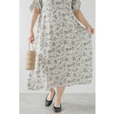 ウエストドロストリボン花柄ワンピース 77-003821 | BONJOUR SAGAN | 詳細画像16 