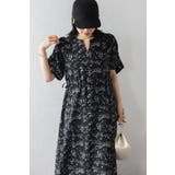 ウエストドロストリボン花柄ワンピース 77-003821 | BONJOUR SAGAN | 詳細画像35 