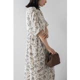 ウエストドロストリボン花柄ワンピース 77-003821 | BONJOUR SAGAN | 詳細画像46 