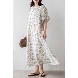 ウエストドロストリボン花柄ワンピース 77-003821 | BONJOUR SAGAN | 詳細画像50 