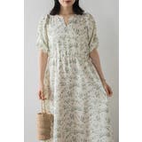 ウエストドロストリボン花柄ワンピース 77-003821 | BONJOUR SAGAN | 詳細画像53 