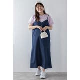 フロントジップデニムキャミワンピース 77-003823 | BONJOUR SAGAN | 詳細画像1 