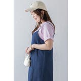 フロントジップデニムキャミワンピース 77-003823 | BONJOUR SAGAN | 詳細画像5 