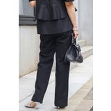 袖タックペプラムブラウス×フロントスリットパンツセットアップ 77 003835 | BONJOUR SAGAN | 詳細画像9 