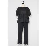 袖タックペプラムブラウス×フロントスリットパンツセットアップ 77 003835 | BONJOUR SAGAN | 詳細画像29 