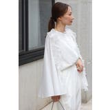 オーガンジードッキングケープブラウス×フロントスリットパンツセットアップ 77 … | BONJOUR SAGAN | 詳細画像4 