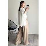 オーガンジードッキングケープブラウス×フロントスリットパンツセットアップ 77 … | BONJOUR SAGAN | 詳細画像19 