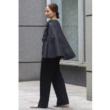 オーガンジードッキングケープブラウス×フロントスリットパンツセットアップ 77 … | BONJOUR SAGAN | 詳細画像20 