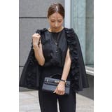 オーガンジードッキングケープブラウス×フロントスリットパンツセットアップ 77 … | BONJOUR SAGAN | 詳細画像21 