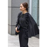 オーガンジードッキングケープブラウス×フロントスリットパンツセットアップ 77 … | BONJOUR SAGAN | 詳細画像22 