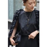 オーガンジードッキングケープブラウス×フロントスリットパンツセットアップ 77 … | BONJOUR SAGAN | 詳細画像25 