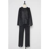 オーガンジードッキングケープブラウス×フロントスリットパンツセットアップ 77 … | BONJOUR SAGAN | 詳細画像35 