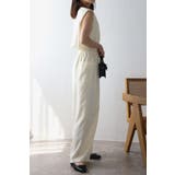 ウエストドロストノースリーブVネックオールインワン 77-003840 | BONJOUR SAGAN | 詳細画像3 