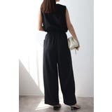 ウエストドロストノースリーブVネックオールインワン 77-003840 | BONJOUR SAGAN | 詳細画像17 