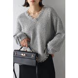 Vネックサマーツイードプルオーバー 77-003863 | BONJOUR SAGAN | 詳細画像2 