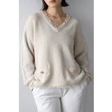 Vネックサマーツイードプルオーバー 77-003863 | BONJOUR SAGAN | 詳細画像10 