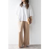 ビッグシルエット前後差Tシャツ 77-003873 | BONJOUR SAGAN | 詳細画像2 